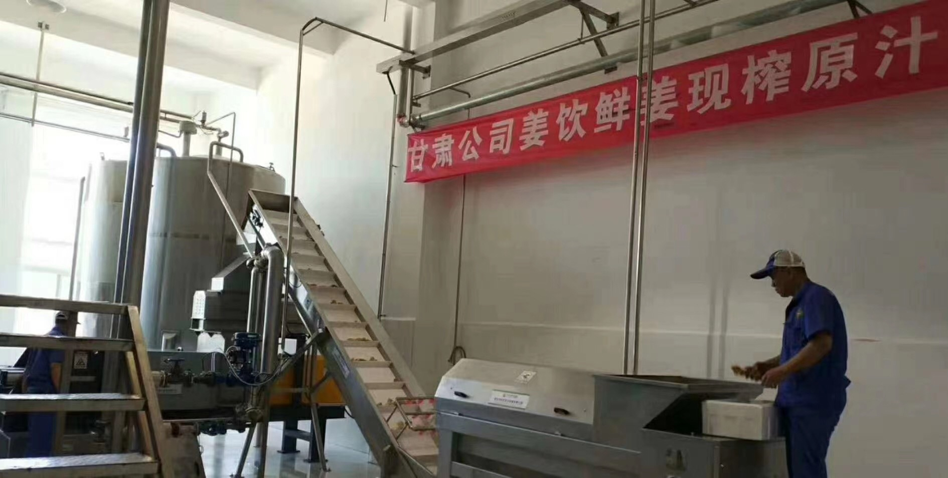 工業(yè)級大型螺旋生姜榨汁機